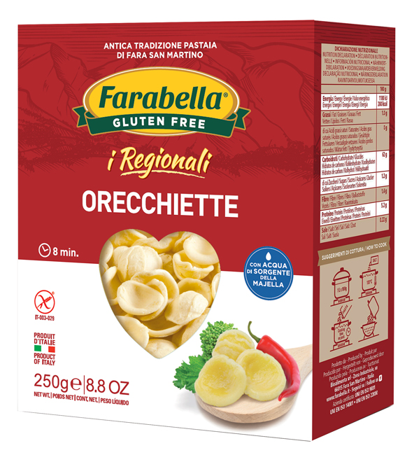 FARABELLA ORECCHIETTE I REGIONALI PASTA FRESCA STABILIZZATA 250 G - FarmaLucia
