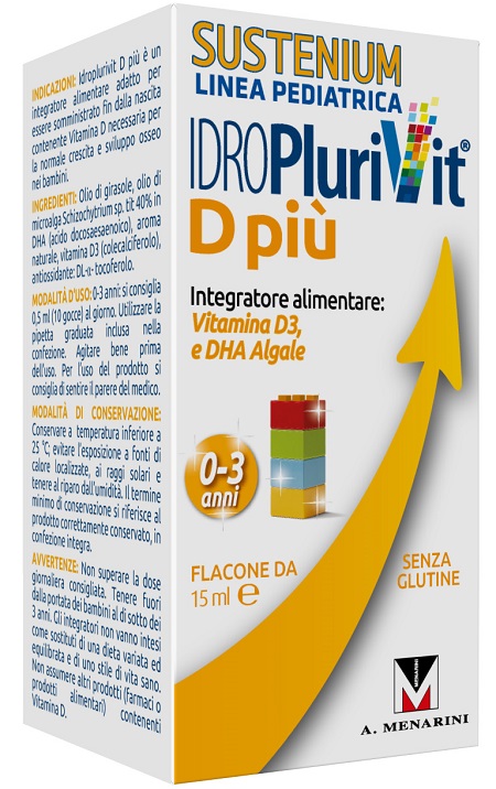 IDROPLURIVIT D+ SUSTENIUM 15 ML - FarmaLucia