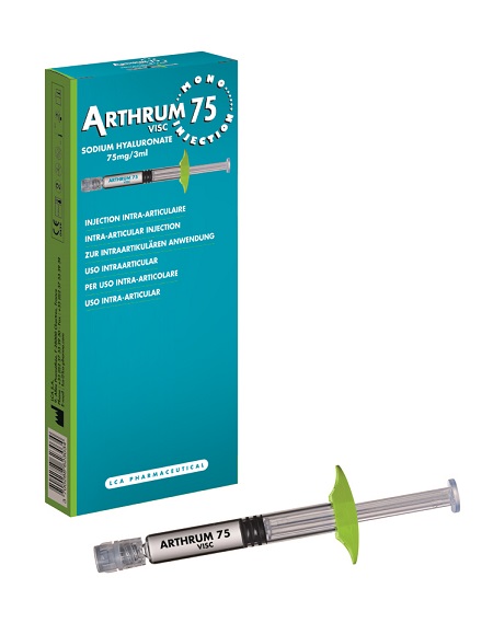 SIRINGA INTRA-ARTICOLARE ARTHRUM VISC 75 MONO INJECTION ACIDO IALURONICO 3 ML - FarmaLucia