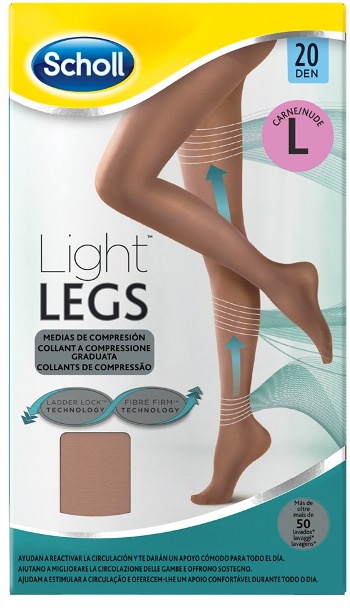 SCHOLL LIGHTLEGS 20 DENARI TAGLIA L COLORE NUDE 1 PAIO - FarmaLucia