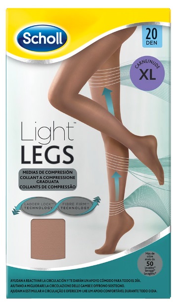 SCHOLL LIGHTLEGS 20 DENARI TAGLIA XL COLORE NUDE 1 PAIO - FarmaLucia