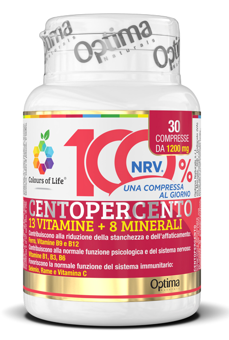 COLOURS OF LIFE CENTOPERCENTO 30 COMPRESSE 1200 MG - FarmaLucia