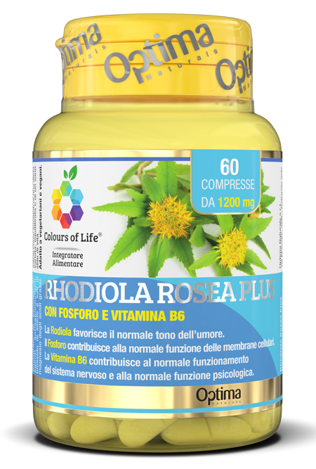 COLOURS OF LIFE RHODIOLA ROSEA PLUS 60 COMPRESSE 1200 MG - FarmaLucia