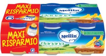 MELLIN OMOGENEIZZATO BANANA 6 X 100 G - FarmaLucia