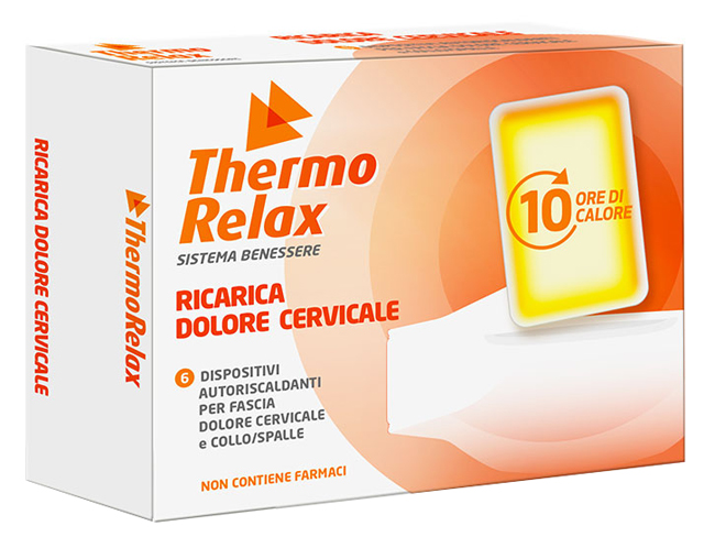 THERMORELAX RICARICA PER FASCIA DOLORE CERVICALE 6 DISPOSITIVI AUTORISCALDANTI - FarmaLucia