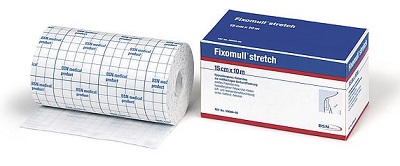 FASCIA AUTOADESIVA IPOALLERGENICA FIXOMULL STRETCH PER FISSAGGIO CATETERI M 5 X 5 CM - FarmaLucia