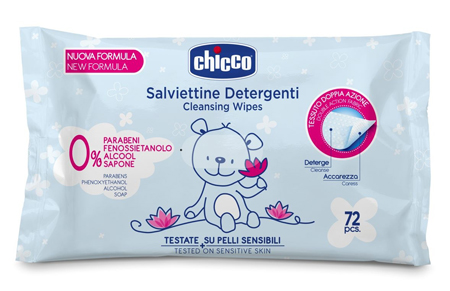 CHICCO COSMESI SALVIETT 72 PEZZI SENZA PLAQ - FarmaLucia