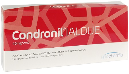 SIRINGA INTRA-ARTICOLARE CONDRONIL IALDUE PRERIEMPITA ACIDO IALURONICO SALE SODICO 40 MG 2 ML - FarmaLucia