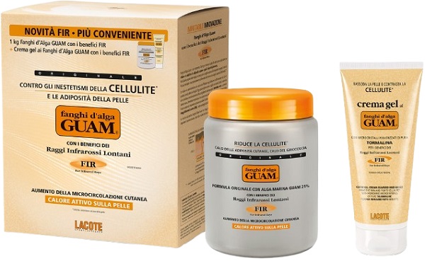 GUAM FIR FANGHI D'ALGA CONFEZIONE CONVENIENZA CON FANGHI D'ALGA GUAM FIR 1 KG + GUAM CREMA GEL FIR 200 ML - FarmaLucia