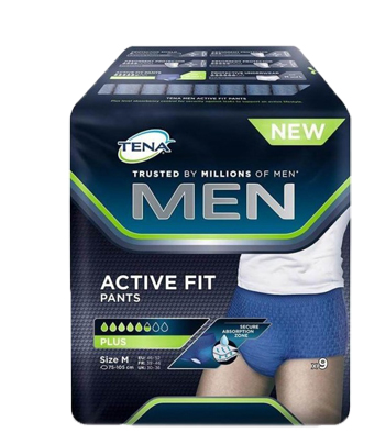 PULL UP UOMO TENA MEN PANTS ACTIVE FIT M 9 PEZZI - FarmaLucia