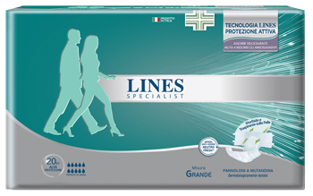 PANNOLONE A MUTANDA LINES SPECIALIST ALTAPROTEZIONE MG 20 PEZZI - FarmaLucia