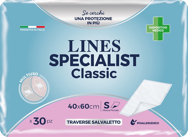 TRAVERSA PER INCONTINENZA LINES SPECIALIST CLASSIC 40X60 CM 30 PEZZI - FarmaLucia