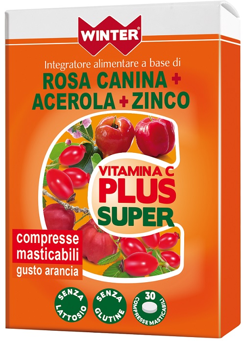 WINTER VITAMINA C PLUS SUPER  + ZINCO 30 COMPRESSE MASTICABILI - FarmaLucia