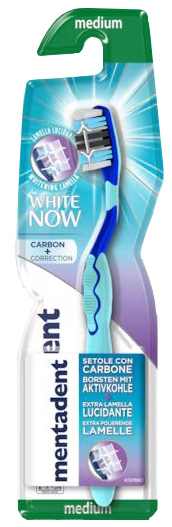 MENTADENT SPAZZOLINO WHITE NOW CARBON - FarmaLucia