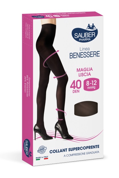 COLLANT SUPERCOPRENTE SAUBER 8-12MMHG NERO 5 - FarmaLucia