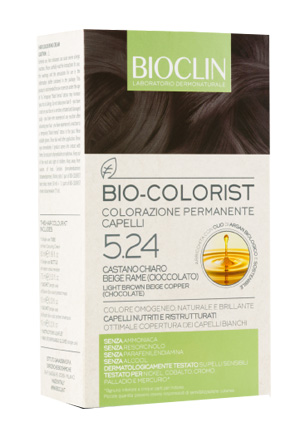 BIOCLIN BIO COLORIST 5,24 CASTANO CHIARO BEIGE RAME CIOCCOLATO - FarmaLucia