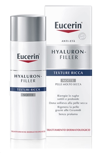EUCERIN HYALURON+FILLER TEXTURE RICCA NOTTE 50 ML - FarmaLucia
