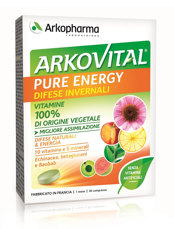 ARKOVITAL PURE ENERGY DIFESE INVERNALI 30 COMPRESSE - FarmaLucia