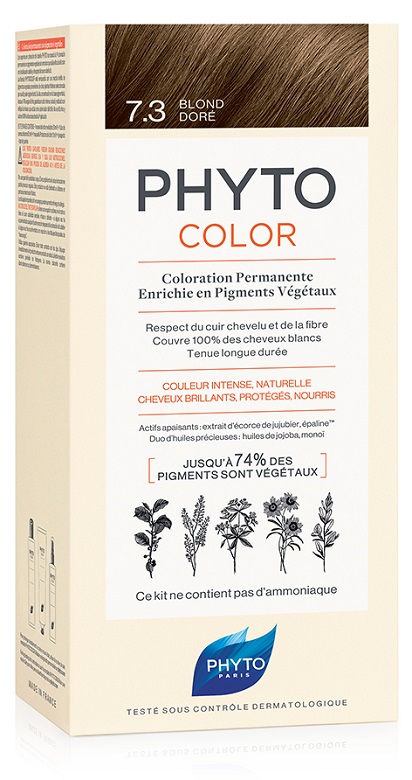 PHYTOCOLOR 7.3 BIONDO DORATO 1 LATTE + 1 CREMA + 1 MASCHERA + 1 PAIO DI GUANTI - FarmaLucia