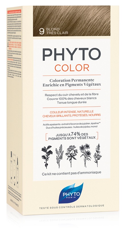 PHYTOCOLOR 9 BIONDO CHIARISS 1 LATTE + 1 CREMA + 1 MASCHERA + 1 PAIO DI GUANTI - FarmaLucia