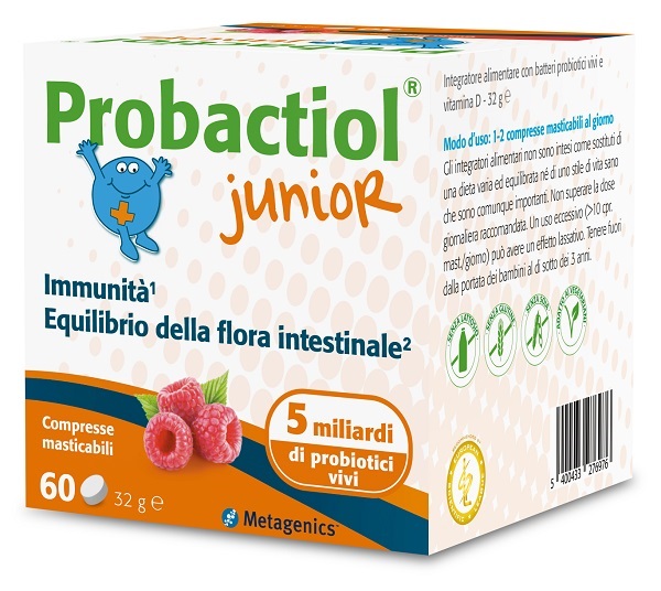 PROBACTIOL JUNIOR 60 COMPRESSE MASTICABILI NEW - FarmaLucia