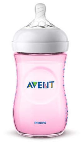 AVENT BIBERON NATURAL PP 260ML ROSA SINGLE PACK - FarmaLucia