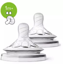 AVENT 2 TETTARELLE NATURAL FLUSSO LENTO 2 FORI - FarmaLucia