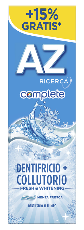 AZ COMPLETE DENTIFRICIO + COLLUTORIO WHITENING 75 ML - FarmaLucia