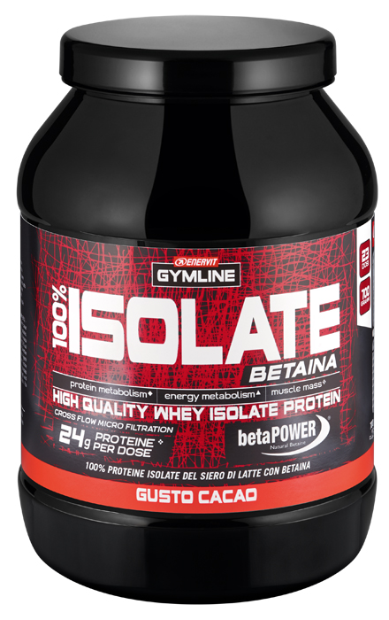 GYMLINE 100% WHEY ISOLATE CACAO 900 G - FarmaLucia