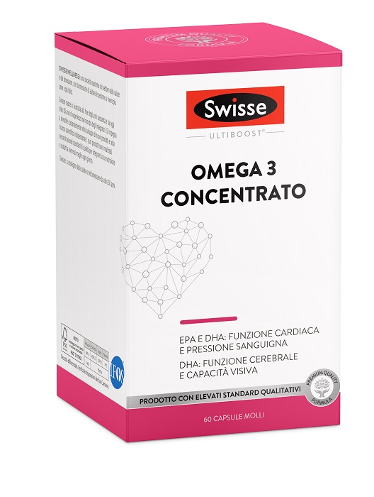 SWISSE OMEGA 3 CONCENTRATO 60 CAPSULE MOLLI DA 2440 MG - FarmaLucia