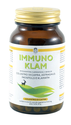 IMMUNO KLAM COLOSTRO DI CAPRA KLAMATH 60 CAPSULE VEGETALI - FarmaLucia