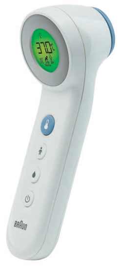 TERMOMETRO BRAUN TOUCH + NO TOUCH MODELLO BNT400 3 IN 1 PER MISURAZIONE TEMPERATURA A DISTANZA DELLA FRONTE CIBO E BAGNO - FarmaLucia
