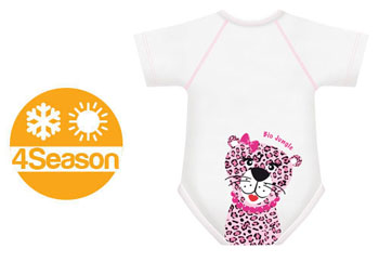 BODY 0/36M BIO COTTON 4SEASON LEOPARDO - FarmaLucia