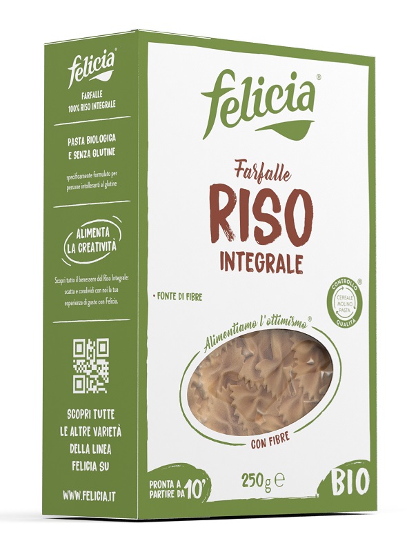 FELICIA FARFALLE RISO INTEGRALE 250 G - FarmaLucia