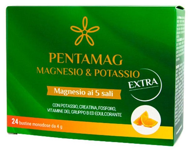 PENTAMAG MAGNESIO E POTASSIO EXTRA 24 BUSTINE DA 4 G - FarmaLucia