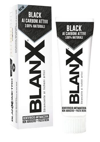 BLANX BLACK CARBONE 75 ML - FarmaLucia