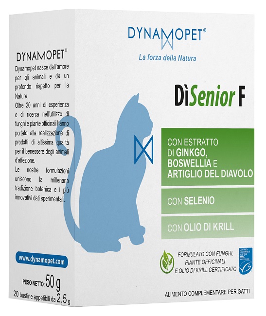 DISENIOR F PER GATTI 20 BUSTINE APPETIBILI DA 2,5 G - FarmaLucia