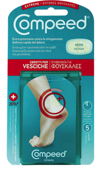COMPEED CEROTTO PER VESCICHE TALLONE SPORT 5 PEZZI - FarmaLucia