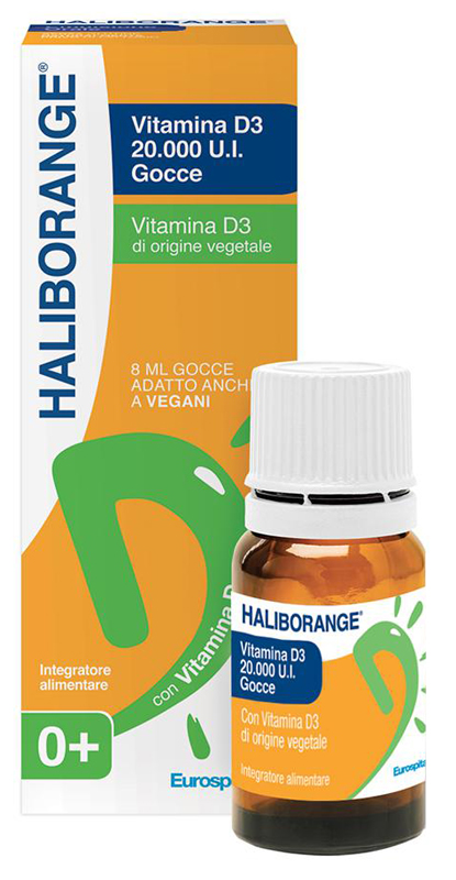HALIBORANGE VITAMINA D3 20000 UI GOCCE 8 ML - FarmaLucia