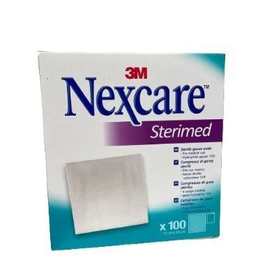 GARZA COMPRESSA STERIMED NEXCARE IN COTONE IDROFILO 20 FILI MULTILINGUAL 100 PEZZI - FarmaLucia
