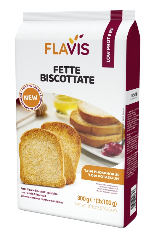 FLAVIS FETTE BISCOTTATE APROTEICHE 300 G - FarmaLucia