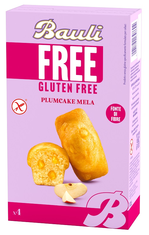 BAULI FREE PLUMCAKE MELA 4 PEZZI DA 33 G - FarmaLucia