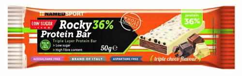 ROCKY 36% PROTEIN BAR TRIPLE CHOCO BARRETTA 50 G - FarmaLucia
