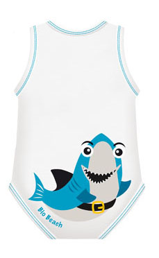 BODY 0-36M BIO COTTON SUMMER BEACH SQUALO - FarmaLucia