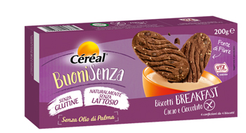 CEREAL BUONI SENZA BISCOTTI BREAKFAST CACAO E CIOCCOLATO 200 G - FarmaLucia