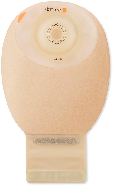 DANSAC NOVALIFE TRE 1 SACCA APERTA OPACA SOFTCONVEX MIDI PER ILEOSTOMIA CON FINESTRA RITAGLIABILE 15-34MM 360 ML 10 PEZZI - FarmaLucia
