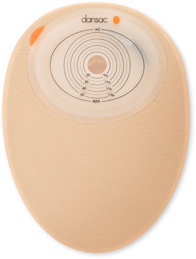 DANSAC NOVALIFE TRE 1 SACCA CHIUSA OPACA PIANA MAXI PER COLOSTOMIA CON FINESTRA RITAGLIABILE 15-55X70 MM 620 ML 30 PEZZI - FarmaLucia