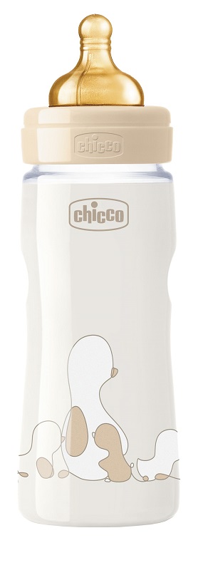 CHICCO BIBERON ORIGINAL 330ML TOUCH REGULAR UNISEX CON TETTARELLA IN CAUCCIU' - FarmaLucia