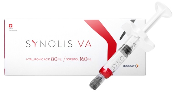 SYNOLIS V-A SOLUZIONE INIETTABILE VISCOELASTICA ISOTONICA IN SIRINGA PRERIEMPITA DI SODIO IALURONATO 80MG  E SORBITOLO 160MG CAPACITA' SIRINGA 4ML MONOSHOT 1 PEZZO - FarmaLucia