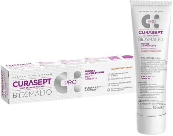CURASEPT BIOSMALTO MOUSSE DENTI SENSIBILI 50 ML - FarmaLucia